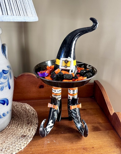 WITCH HAT W/ BOOTS *NEW* AVAIL JUNE 2026